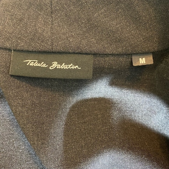 Talula Babaton Aritzia Wool Blend Dark Gray Stand Neck Zip Blazer - Picture 7 of 10